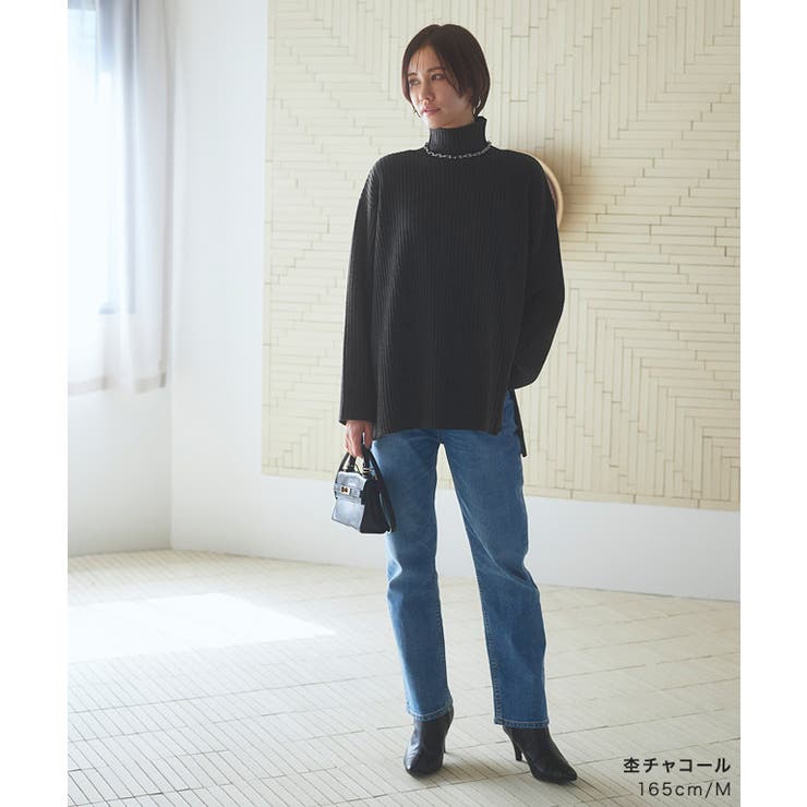 [RASW]ハイネックオーバーリブニット RASW リブニット | Pierrot | 詳細画像33 