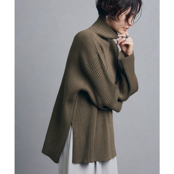 [RASW]ハイネックオーバーリブニット RASW リブニット | Pierrot | 詳細画像13 