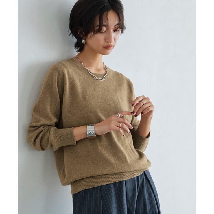 [RASW] カシミヤ100％クルーネックニット RASW | Pierrot | 詳細画像24 