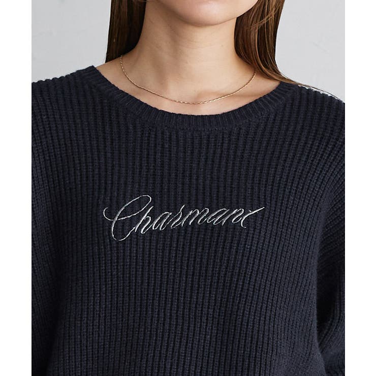 刺繍ロゴニット ニット 刺繍 | Pierrot | 詳細画像4 