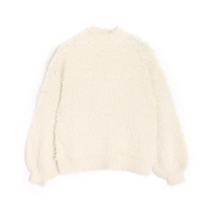 アイボリー | シャギーボリュームスリーブニット ニット シャギー | Pierrot