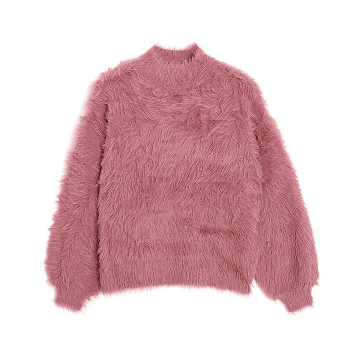 ピンク | シャギーボリュームスリーブニット ニット シャギー | Pierrot