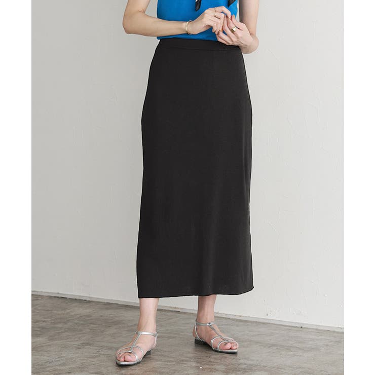 リネンタッチIラインニットスカート スカート ニット | Pierrot | 詳細画像6 