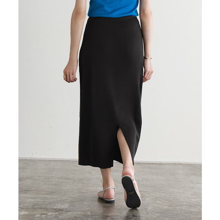 リネンタッチIラインニットスカート スカート ニット | Pierrot | 詳細画像8 