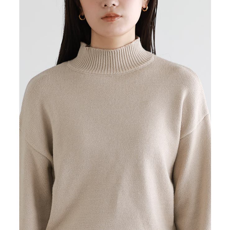 Max Maraウールカシミヤ ハイネック ニットワンピース