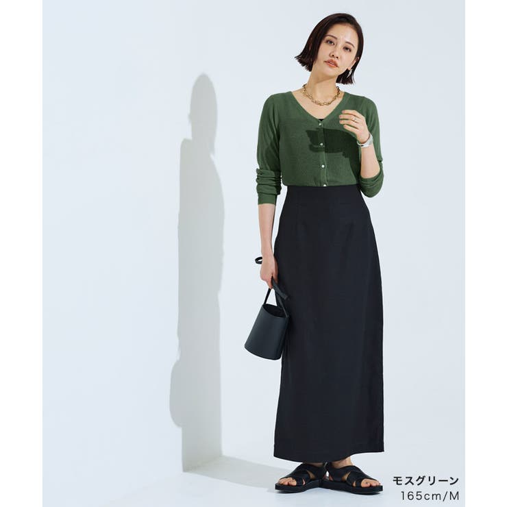 [RASW]リネンシアーロングカーデ カーディガン シアー | Pierrot | 詳細画像30 