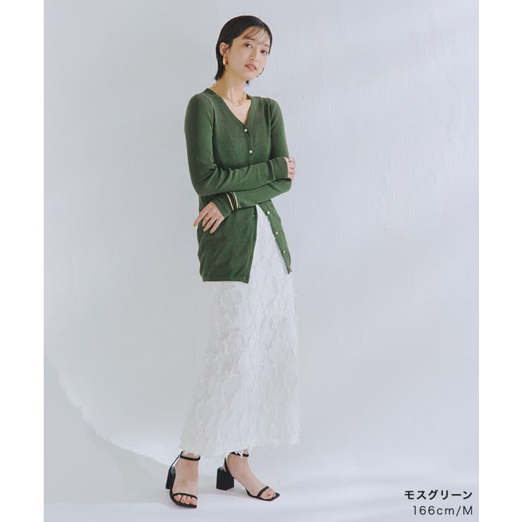 [RASW]リネンシアーロングカーデ カーディガン シアー | Pierrot | 詳細画像28 