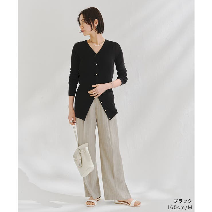 [RASW]リネンシアーロングカーデ カーディガン シアー | Pierrot | 詳細画像32 