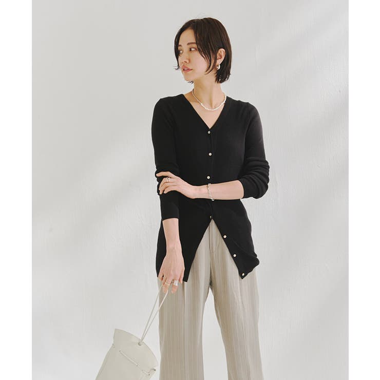 [RASW]リネンシアーロングカーデ カーディガン シアー | Pierrot | 詳細画像24 