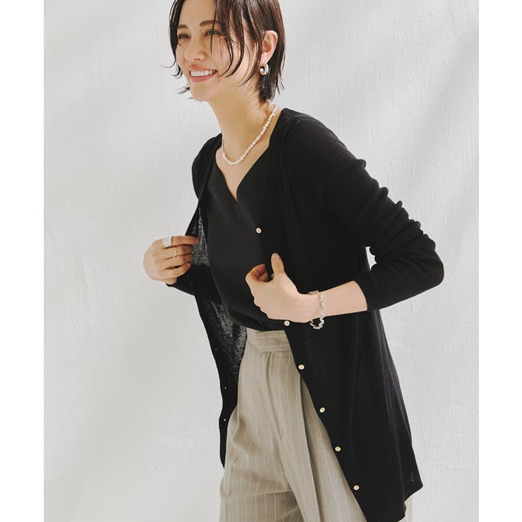 [RASW]リネンシアーロングカーデ カーディガン シアー | Pierrot | 詳細画像26 