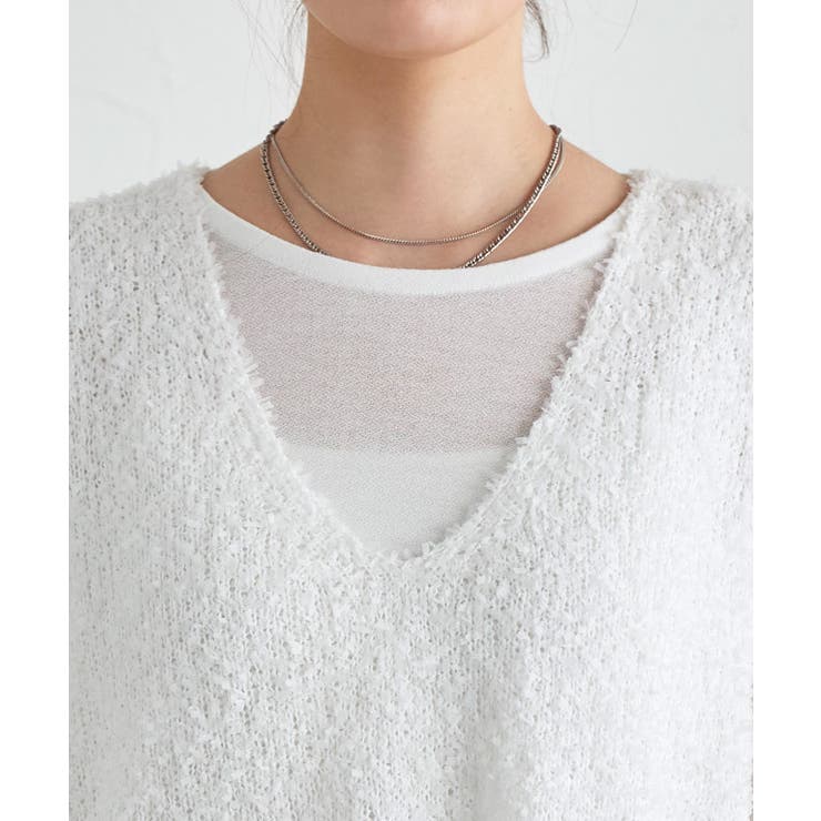 NHK「あさイチ」紹介 リボンヤーンニットベスト ベスト | Pierrot | 詳細画像4 