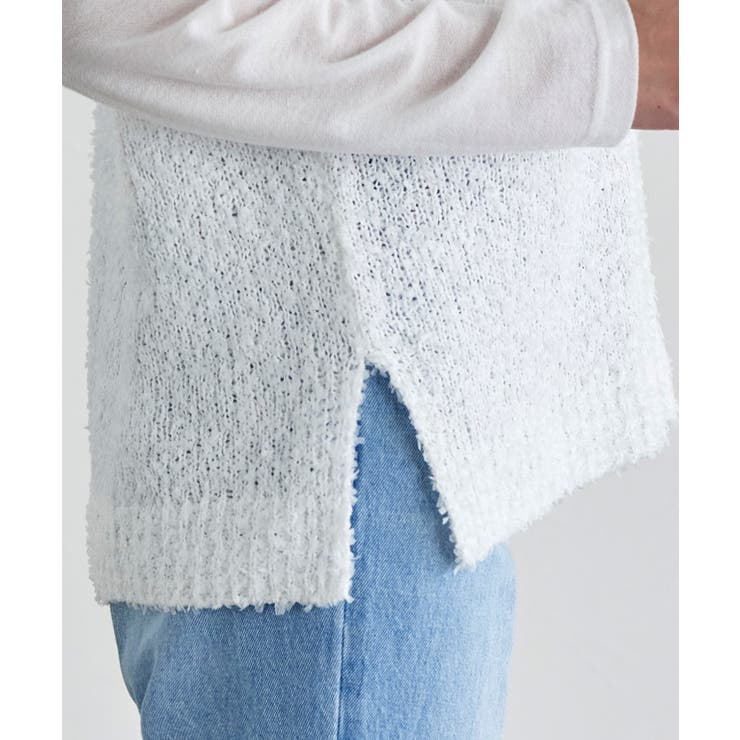 NHK「あさイチ」紹介 リボンヤーンニットベスト ベスト | Pierrot | 詳細画像5 