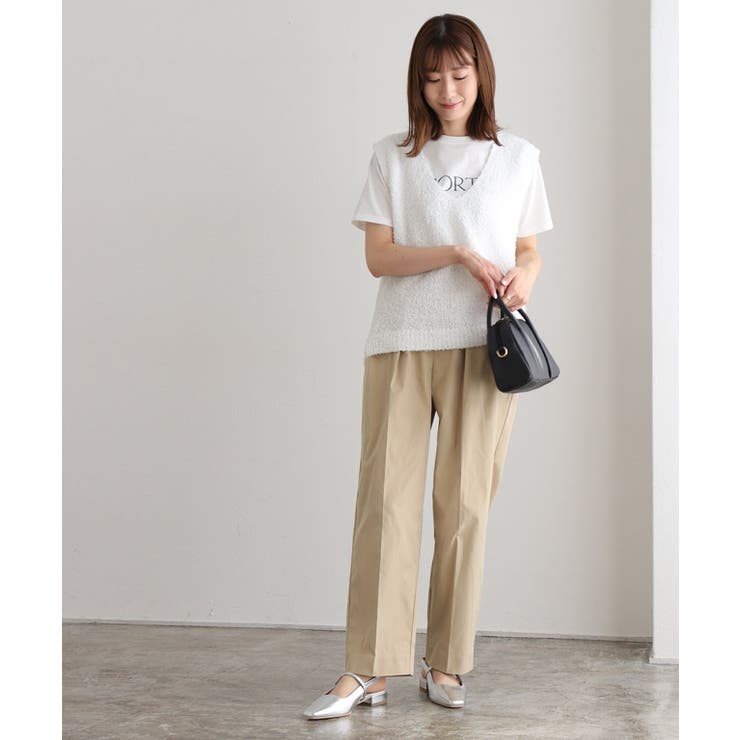 新品 ベロアリボン ニット ベスト 白 茶 ピンクベージュ ふわふわ 新品 ベロアリボン ニット ベスト 白 茶 ピンクベージュ