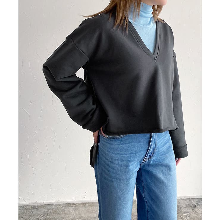 【美品】スウェットVネックプルオーバー２ ¥15,400 （税込） Whim Gazette｜スウェットVネックプルオーバー2 | Rakuten