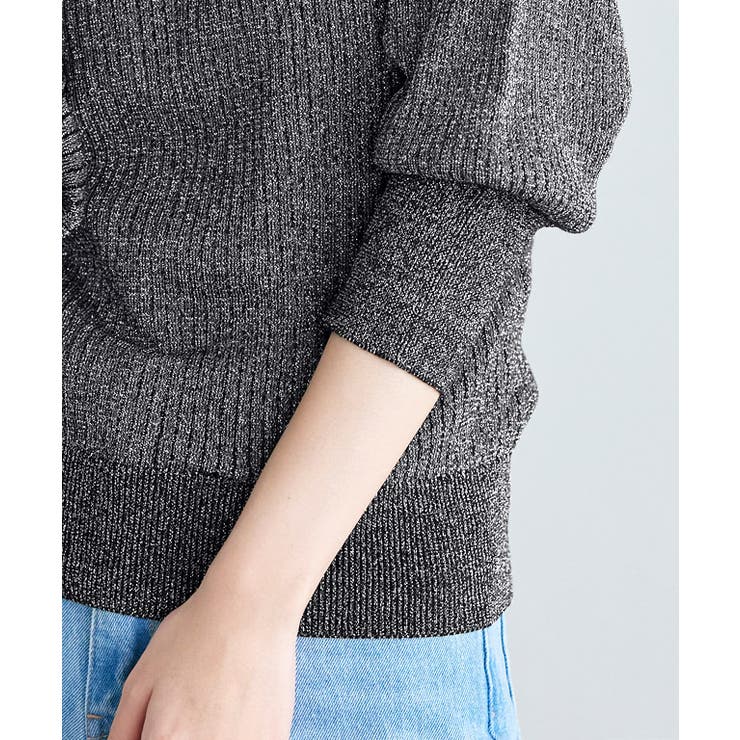 ラメリブニット ニット 細リブ | Pierrot | 詳細画像6 