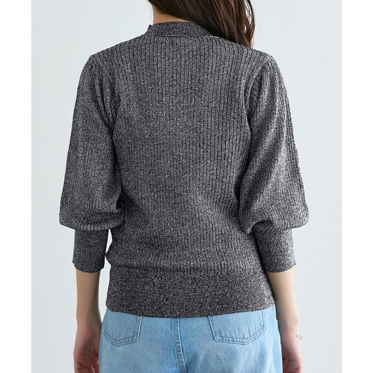 ラメリブニット ニット 細リブ | Pierrot | 詳細画像9 