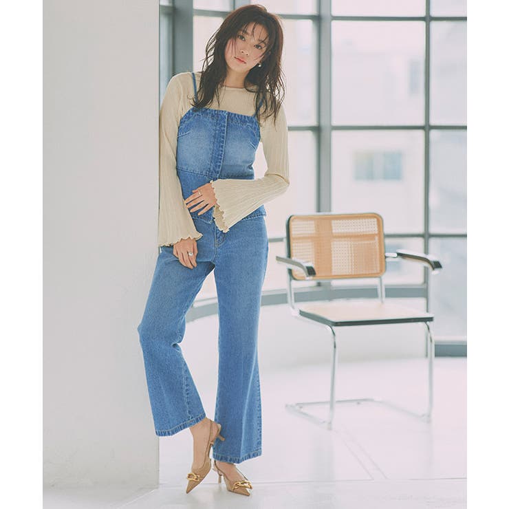 シアーフレアスリーブリブニット リブニット シアー | Pierrot | 詳細画像19 