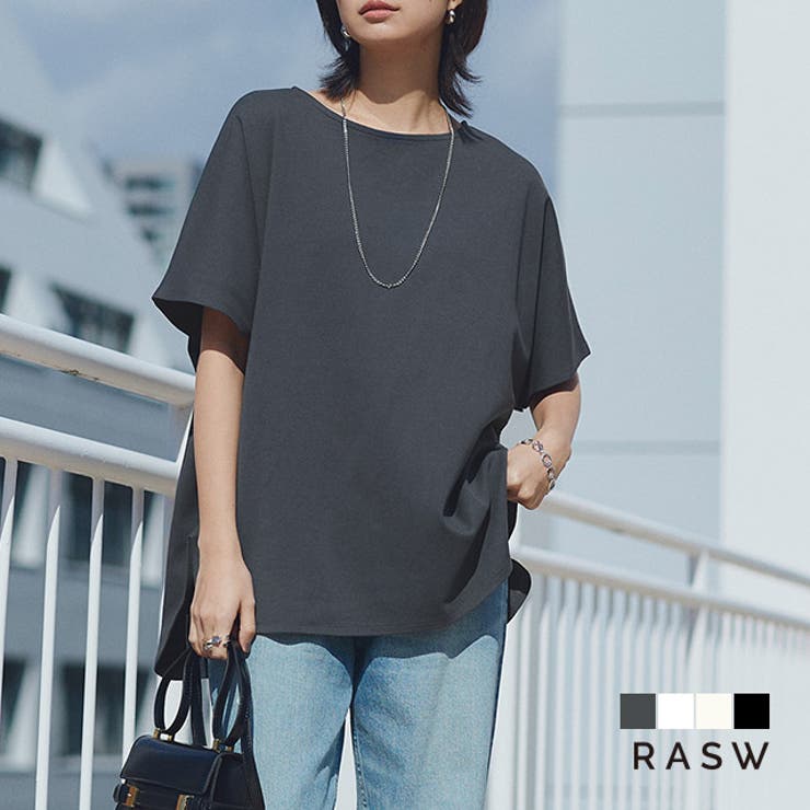 [RASW]コーマコットンオーバーTシャツ Tシャツ コットン | Pierrot | 詳細画像1 