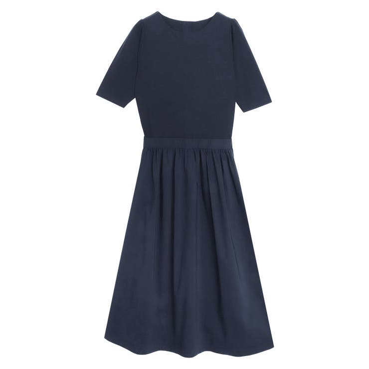 ネイビー×ネイビー | パール付きドッキングワンピース ワンピース パール | Pierrot