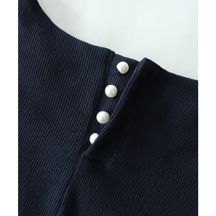 パール付きドッキングワンピース ワンピース パール | Pierrot | 詳細画像9 