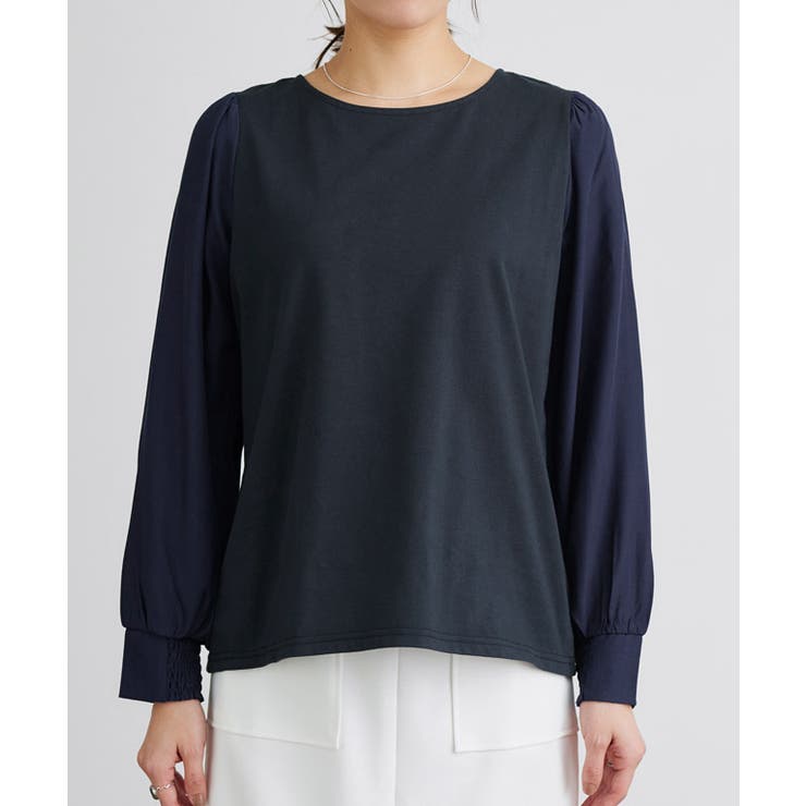 ドッキングスリーブカットソー カットソー ドッキングスリーブ | Pierrot | 詳細画像7 