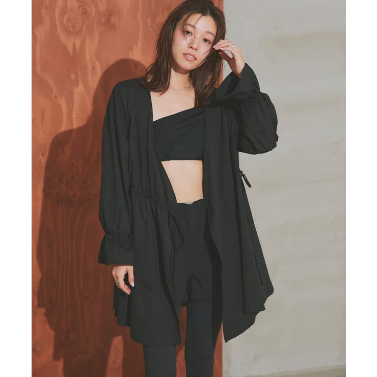 2wayカシュクールトッパーチュニック ラッシュガード 水着[品番