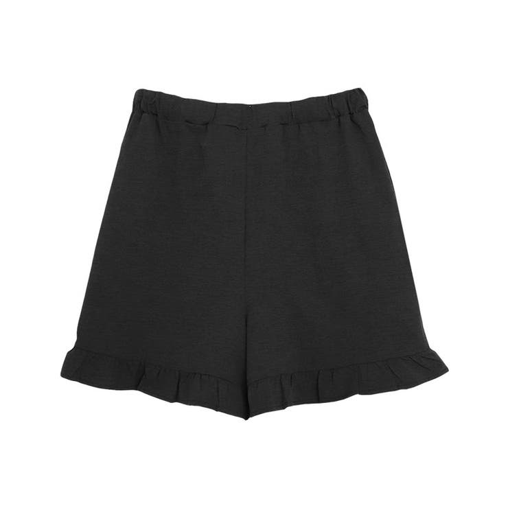 ブラック | 【ラッシュガード】 ヘムフリルショートパンツ ラッシュガード | Pierrot