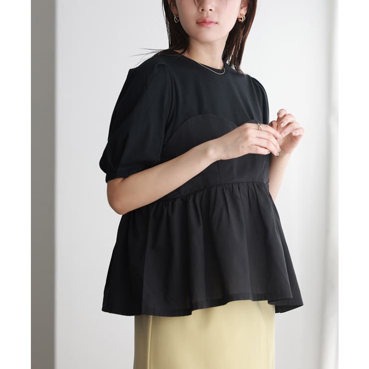 ブラック×ブラック | ビスチェドッキングプルオーバー ビスチェ ドッキング | Pierrot