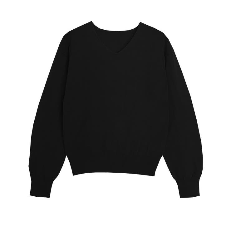 ブラック | 洗えるふんわりカシミヤタッチニット カシミヤタッチ ニット | Pierrot