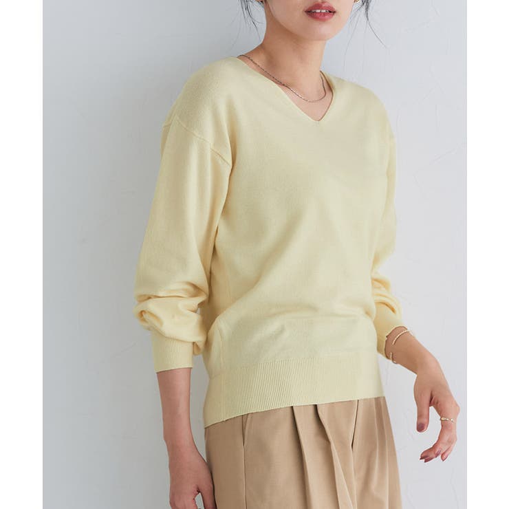 洗えるふんわりカシミヤタッチニット カシミヤタッチ ニット[品番