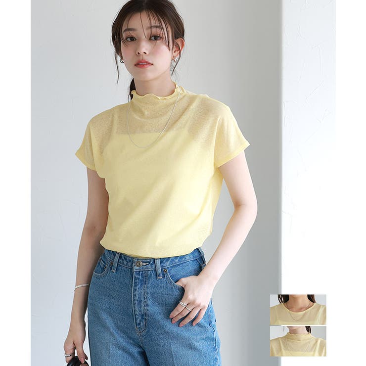 楽天市場】フレンチスリーブ カットソー（カラーレッド）（T