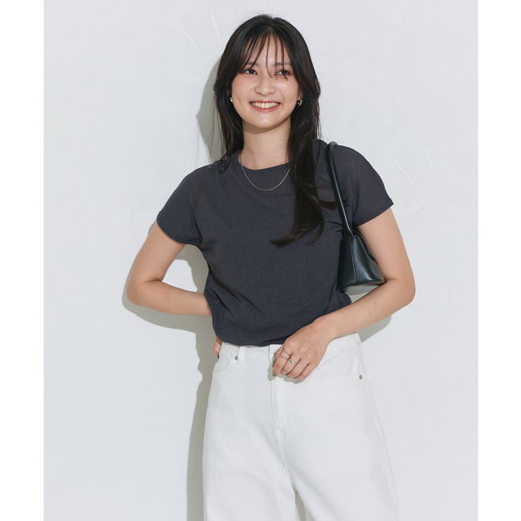 新品　群言堂　一枚でもインナー使いにも。フレンチスリーブTシャツ 新品 群言堂 一枚でもインナー使いにも。フレンチスリーブTシャツ