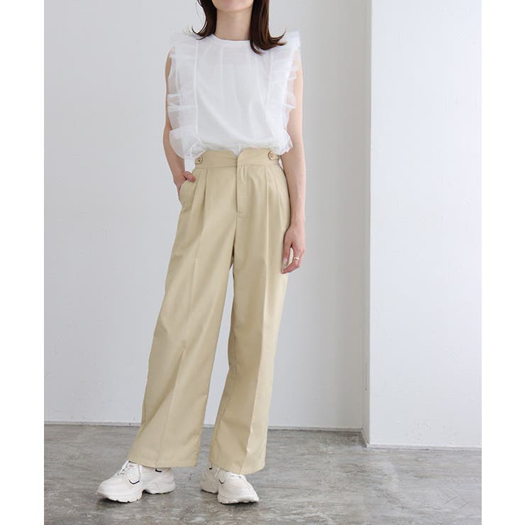 チュールフリルカットソー カットソー チュール[品番