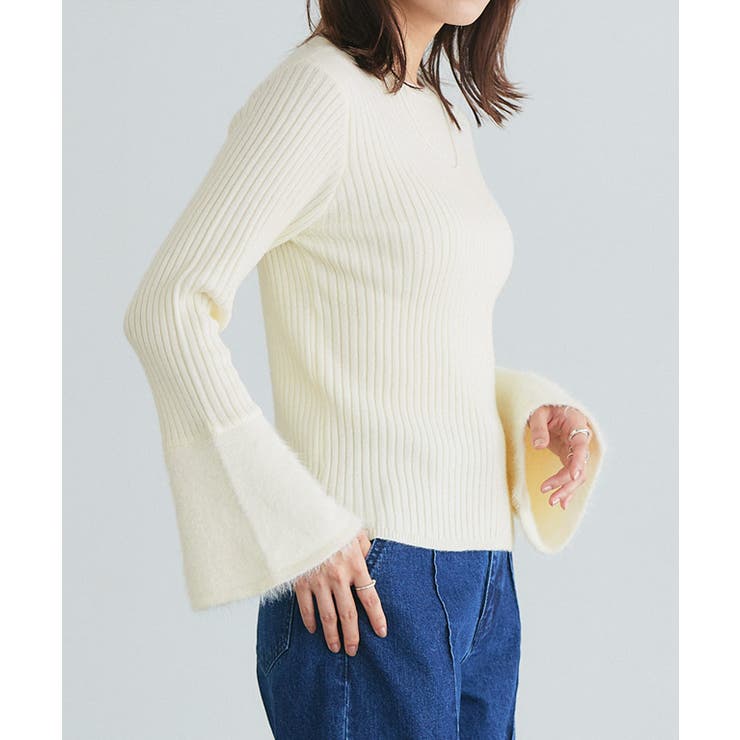 シャギードッキングフレアスリーブニット ニット シャギードッキング | Pierrot | 詳細画像7 