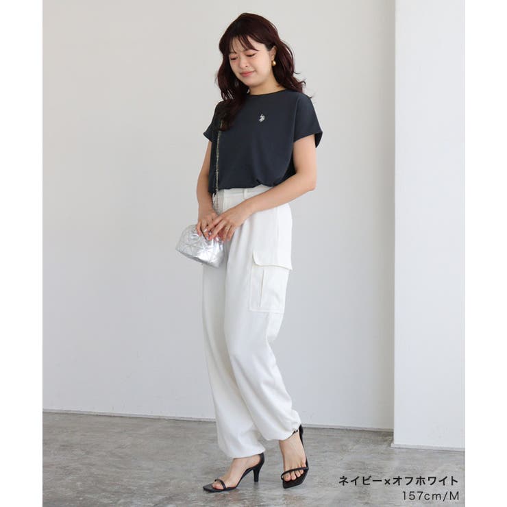 23区❤︎ ALBINI ジャージー フレンチスリーブ Tシャツ ￥9,900 ALBINIジャージー フレンチスリーブ Tシャツ | 23区(23KU