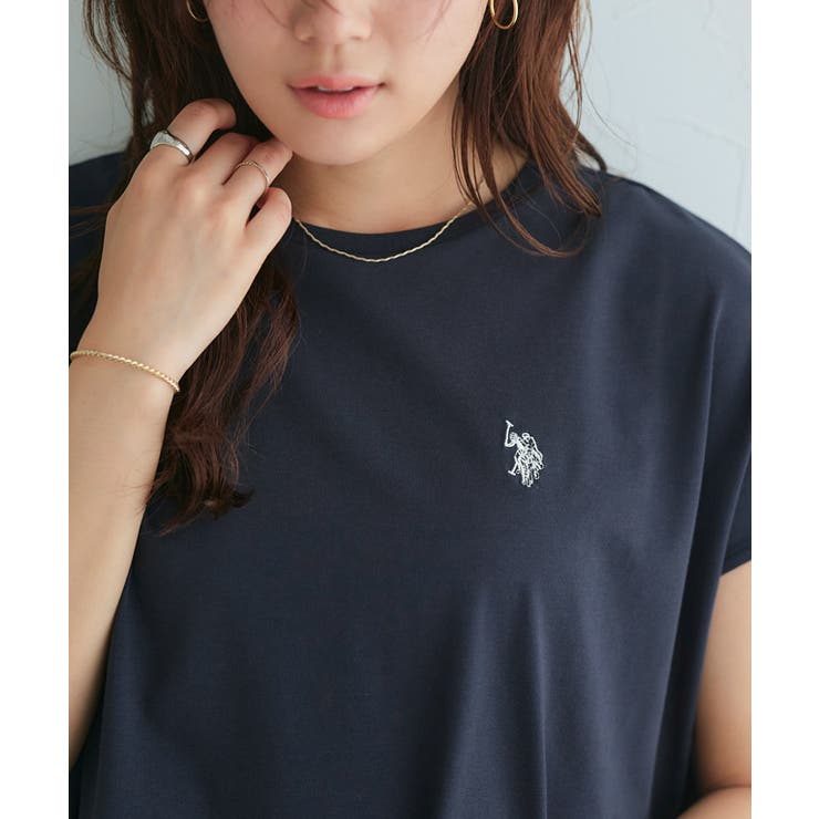 フレンチTシャツ フレンチスリーブ Tシャツ[品番：PRTW0004935