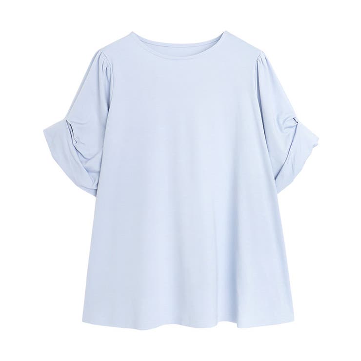 ライトブルー | 接触冷感バルーンスリーブTシャツ Ｔシャツ 接触冷感 | Pierrot