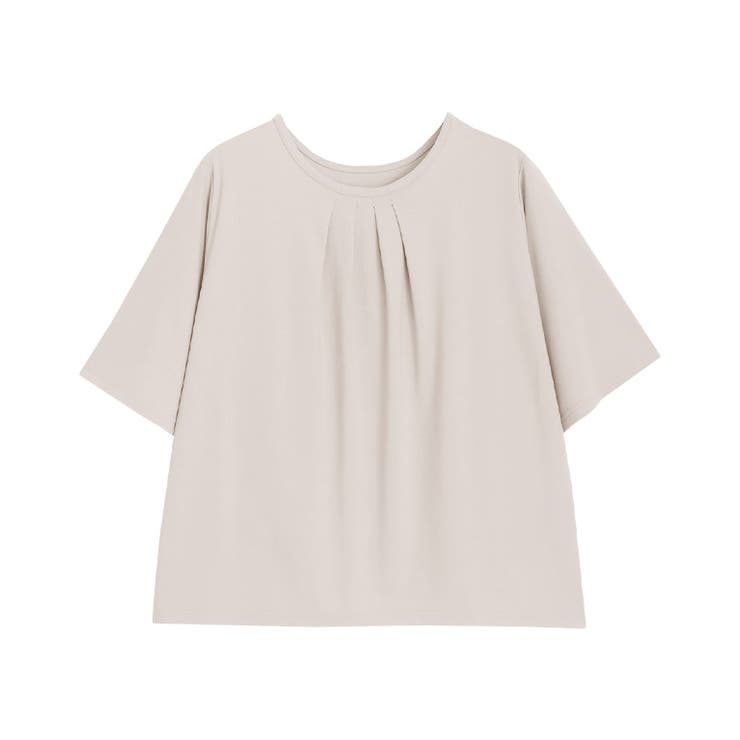 グレージュ | 接触冷感セミフレアスリーブTシャツ Ｔシャツ セミフレア袖 | Pierrot