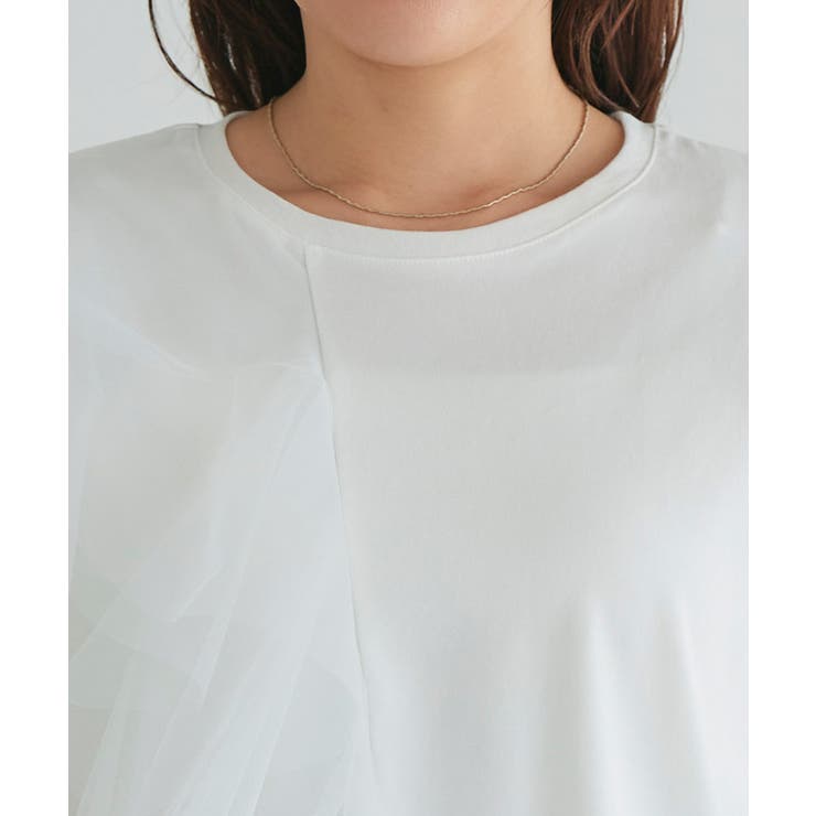 ラッフルドッキングTシャツ Tシャツ ドッキング | Pierrot | 詳細画像4 