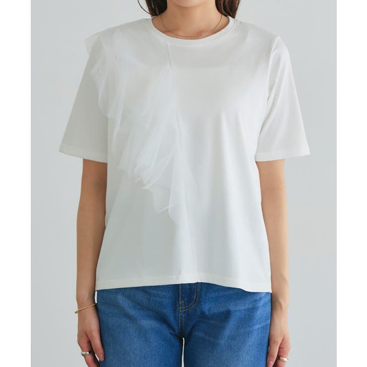 ラッフルドッキングTシャツ Tシャツ ドッキング | Pierrot | 詳細画像6 