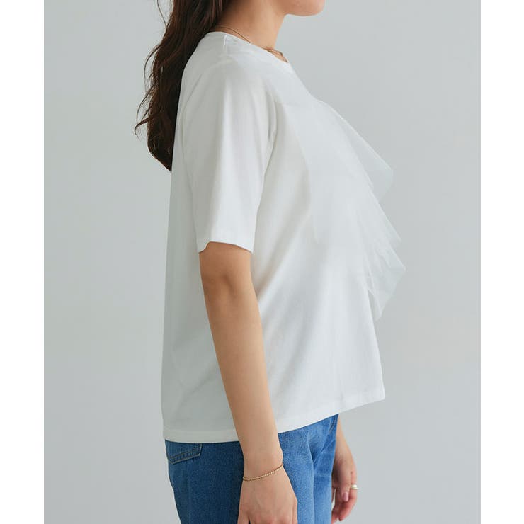 ラッフルドッキングTシャツ Tシャツ ドッキング | Pierrot | 詳細画像7 