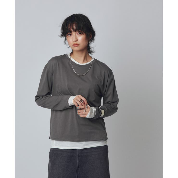 アッシュビス　コットン　カットソー Aletta vita カットソー シルケットスムース ボートネック