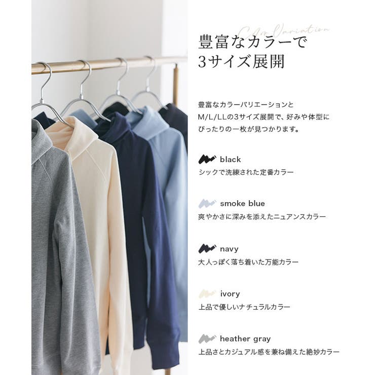 UVカットスウェットジップパーカー