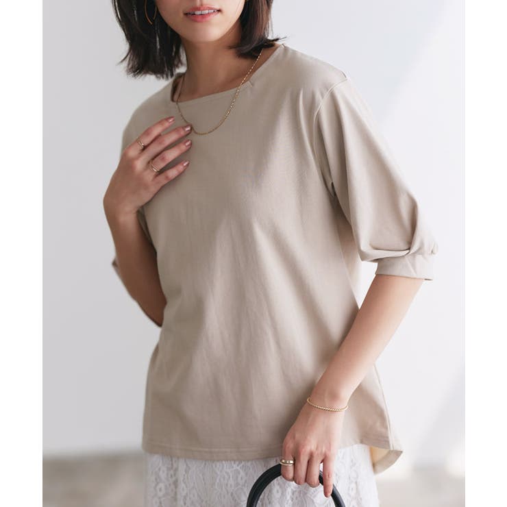 パフスリーブオーバーTシャツ Tシャツ パフスリーブ[品番
