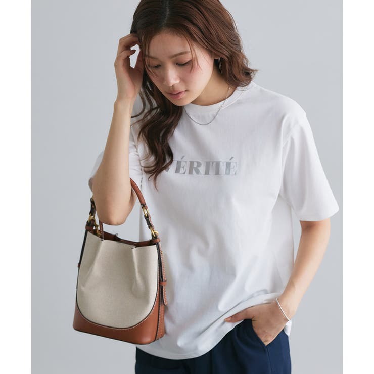 【イージーケア】オーバーサイズロゴTシャツ