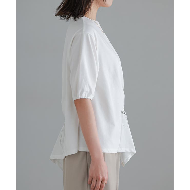 異素材ドッキングドロストカットソー カットソー 異素材ドッキング | Pierrot | 詳細画像7 