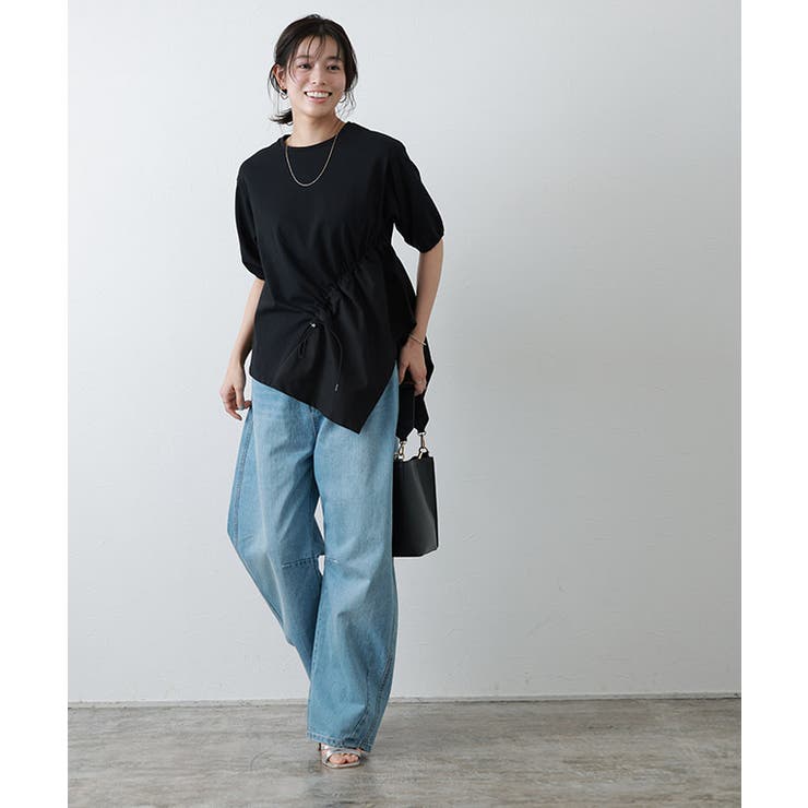 異素材ドッキングドロストカットソー カットソー 異素材ドッキング | Pierrot | 詳細画像27 