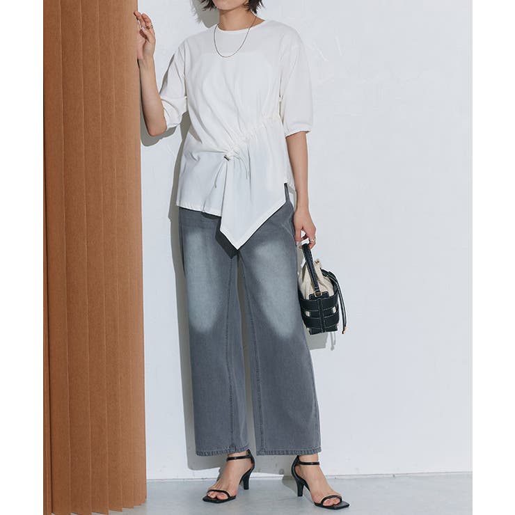 異素材ドッキングドロストカットソー カットソー 異素材ドッキング | Pierrot | 詳細画像15 