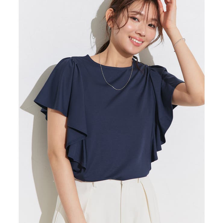 接触冷感ラッフルTシャツ Tシャツ 接触冷感 | Pierrot | 詳細画像23 