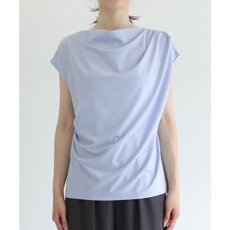 接触冷感ドレープフレンチスリーブTシャツ Tシャツ 接触冷感 | Pierrot | 詳細画像8 